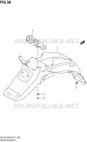 REAR FEDNER for Suzuki EN 125 2006