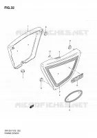 FAIRING  (MODELE V/W) for Suzuki GN 125 1998