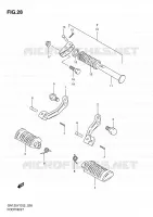 FOOTREST for Suzuki GN 125 1998