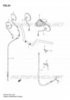 HANDELBAR   CONTROL CABLE for Suzuki GN 125 1998