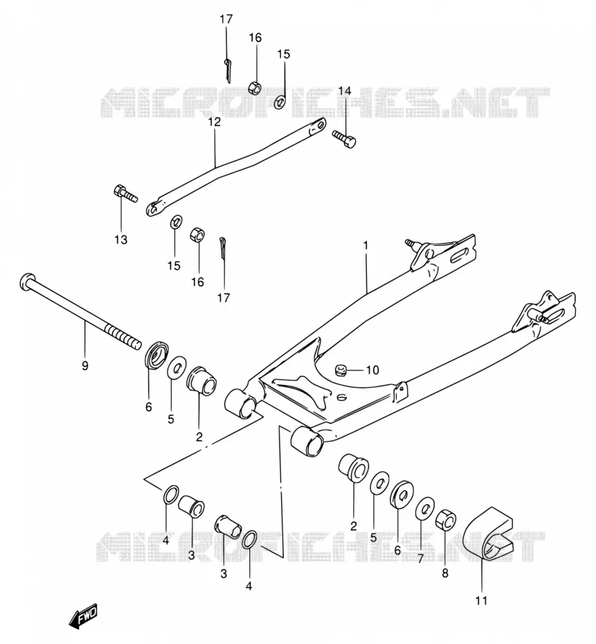 SWINGARM Suzuki MOTO 125 GN 1992  GN125EN(E30)