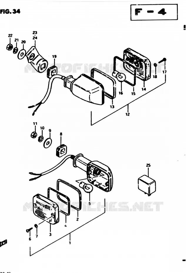 TJRN SIGNAL LAMP (E21) Suzuki MOTO 450 GS-E 1982  GS450EZ