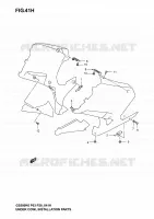 SIDE COWL INSTALLATION PARTS (GS500FK4/K5/K6) for Suzuki GS-E 500 2005