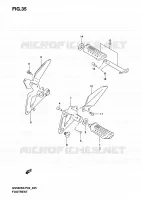 FOOTREST for Suzuki GS-E 500 2006