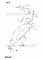 REAR FEDNER for Suzuki GS-E 500 2006
