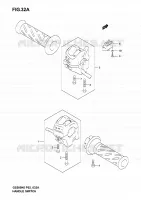 SWITCHES (MODELE K6) for Suzuki GS-E 500 2006