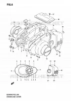 CRACKCASE COVER for Suzuki GS-F 500 2005