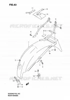 REAR FEDNER for Suzuki GS-F 500 2005
