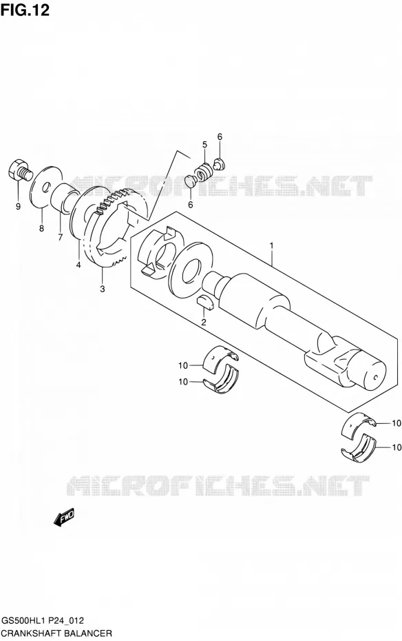 BALANCE SHAFT Suzuki MOTO 500 GS-F 2011  GS500FHL1(P24)