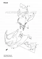 FAIRING INSTALLATION PARTS (GSF1250S/SA) for Suzuki BANDIT 1250 2009