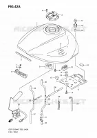FUEL TANK (MODEL K9) for Suzuki BANDIT 1250 2009