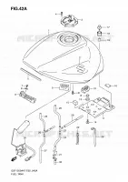 FUEL TANK (MODEL K9) for Suzuki BANDIT 1250 2009