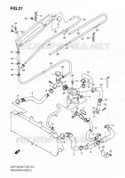 RADIATOR HOSE   EXPANSION TANK for Suzuki BANDIT 1250 2009
