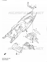 REAR FEDNER (GSF1250AL0) for Suzuki BANDIT 1250 2011