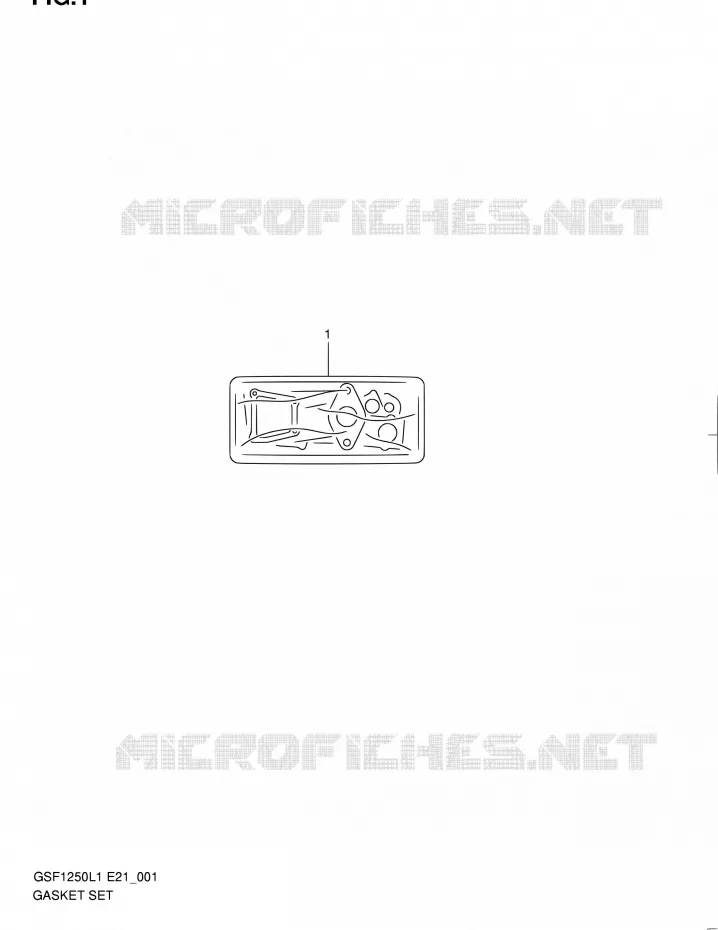 GASKET SET Suzuki MOTO 1250 BANDIT 2011  GSF1250L1