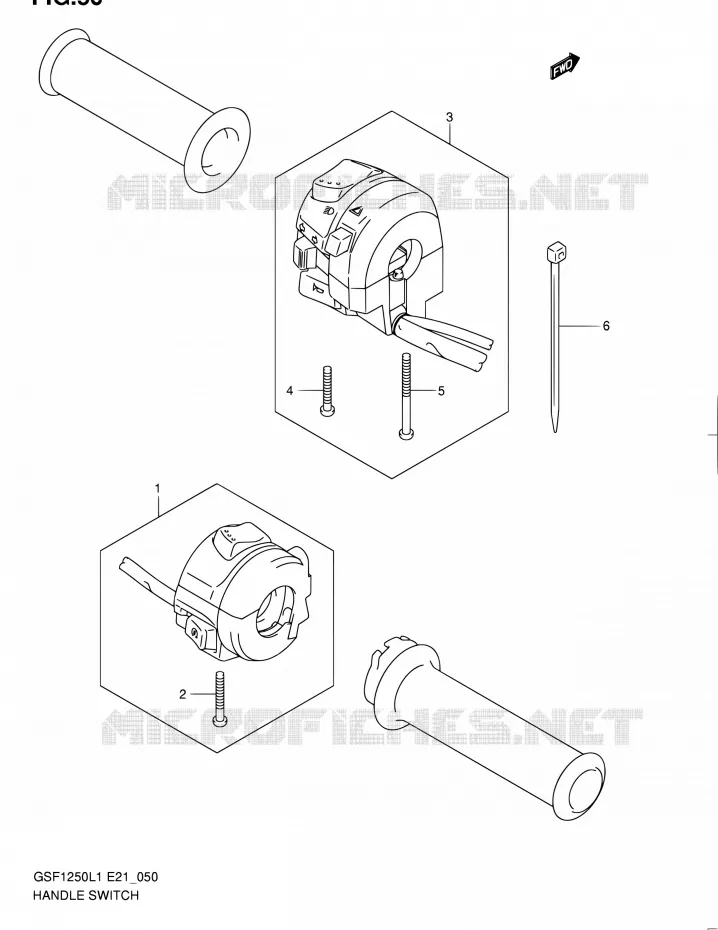 SWITCHES Suzuki MOTO 1250 BANDIT 2011  GSF1250L1