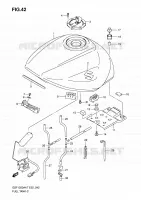 FUEL TANK (MODEL K7/K8) for Suzuki BANDIT 1250 2007