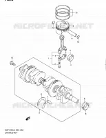 CRANKSHAFT for Suzuki BANDIT 1250 2010