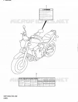 LABEL for Suzuki BANDIT 1250 2010