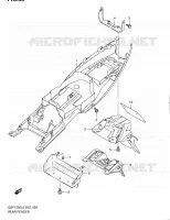 REAR FEDNER (GSF1250AL0) for Suzuki BANDIT 1250 2010