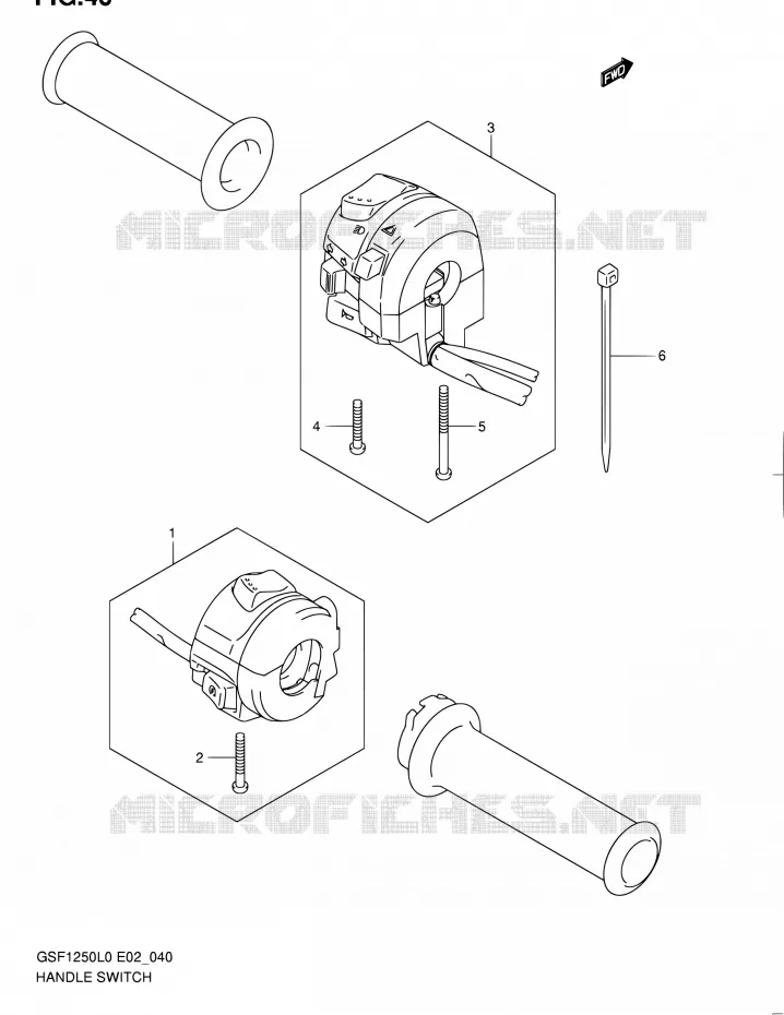 SWITCHES Suzuki MOTO 1250 BANDIT 2010  GSF1250AL0(E19,E24)