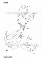 FAIRING INSTALLATION PARTS (GSF1250S/SA) for Suzuki BANDIT 1250 2007