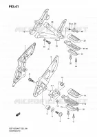 FOOTREST for Suzuki BANDIT 1250 2007