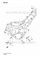 FRAME (MODEL K7/K8) for Suzuki BANDIT 1250 2007