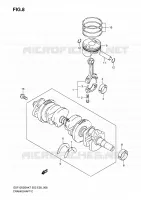 CRANKSHAFT for Suzuki BANDIT 1250 2007