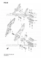 FOOTREST for Suzuki BANDIT 1250 2007