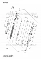 FRONT FORK for Suzuki BANDIT 1250 2007