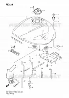 FUEL TANK (MODEL K7/K8) for Suzuki BANDIT 1250 2007