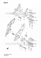 FOOTREST for Suzuki BANDIT 1250 2009