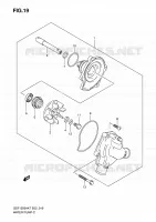 WATER PUMP for Suzuki BANDIT 1250 2007