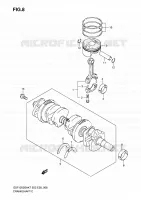 CRANKSHAFT for Suzuki BANDIT 1250 2007