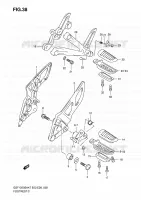 FOOTREST for Suzuki BANDIT 1250 2007