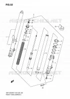 FRONT FORK for Suzuki BANDIT 1250 2007