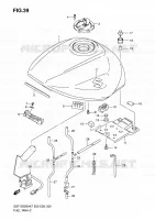 FUEL TANK (MODEL K7/K8) for Suzuki BANDIT 1250 2007