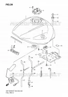 FUEL TANK (MODEL K7/K8) for Suzuki BANDIT 1250 2007