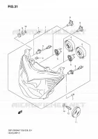 HEAD LAMP for Suzuki BANDIT 1250 2007