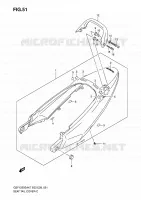REAR FAIRING for Suzuki BANDIT 1250 2007