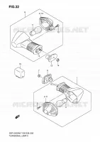 TJRN SIGNAL LAMP for Suzuki BANDIT 1250 2007