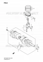 CRANKSHAFT for Suzuki BANDIT 1250 2009