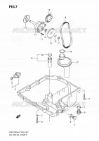 OIL PAN   OIL PUMP for Suzuki BANDIT 1250 2009