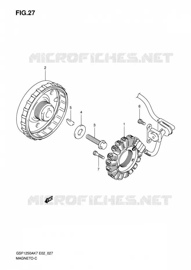MAGNE TO Suzuki MOTO 1250 BANDIT 2012  GSF1250SA L0 (E02,E19,E24,E37)
