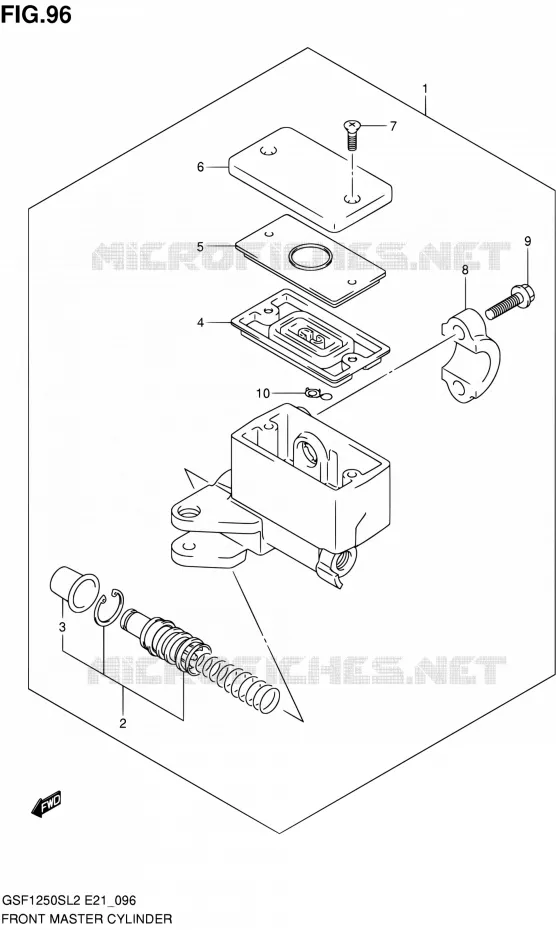 FR. MASTER CYLINDER Suzuki MOTO 1250 BANDIT 2012  GSF1250SAL2(E21)