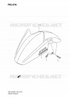 FRONT FENDER (MODEL K9) for Suzuki BANDIT 1250 2009