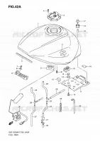 FUEL TANK (MODEL K9) for Suzuki BANDIT 1250 2009