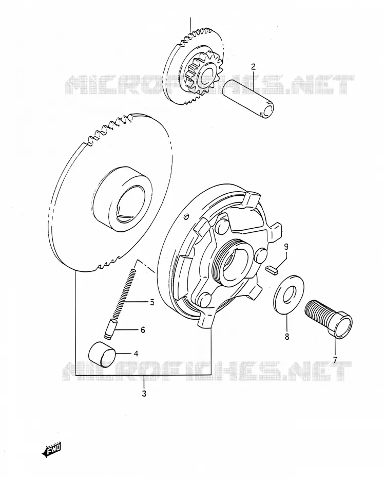 STARTER MOTOR CLUTCH Suzuki MOTO 400 BANDIT 1992  GSF400 N (E03,E28,E33)