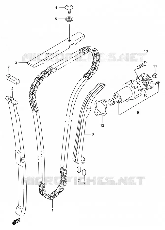 TIMING Suzuki MOTO 400 BANDIT 1997  GSF400VV